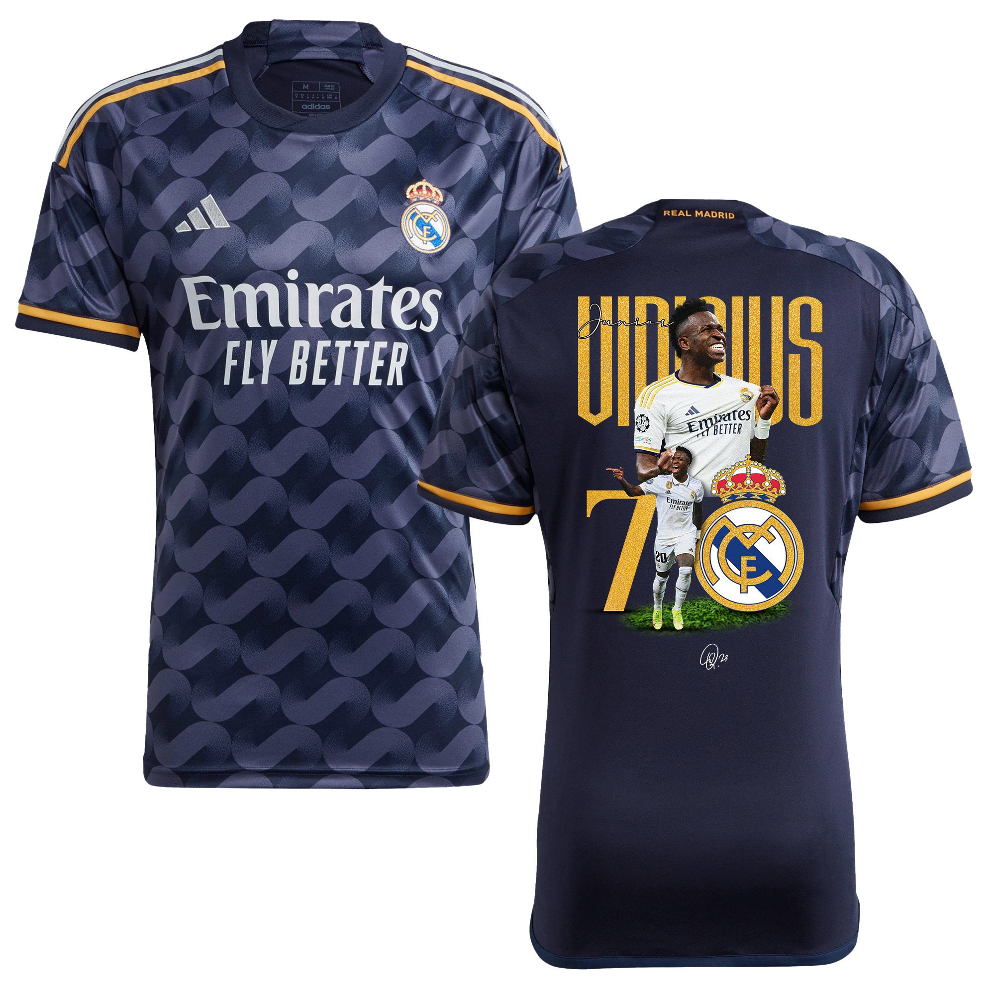 Vinicius Junior 7 Real Madrid Legacy Of A Legend Away Jersey – Men