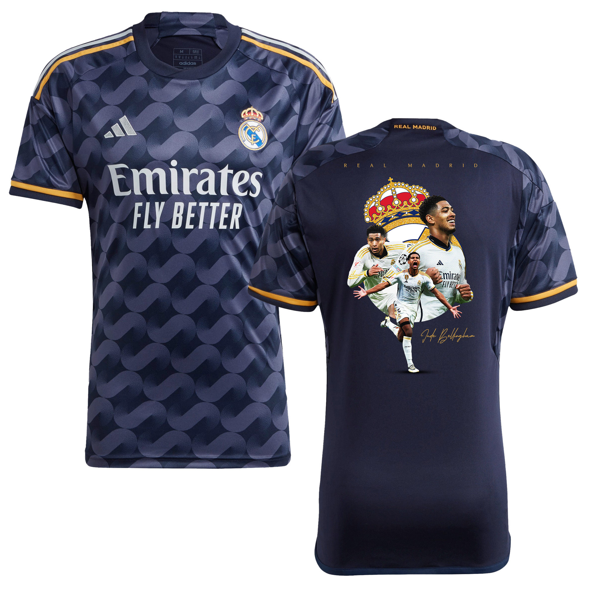 Jude Bellingham 5 Real Madrid 2023/24 Men Away Jersey – Best Moments