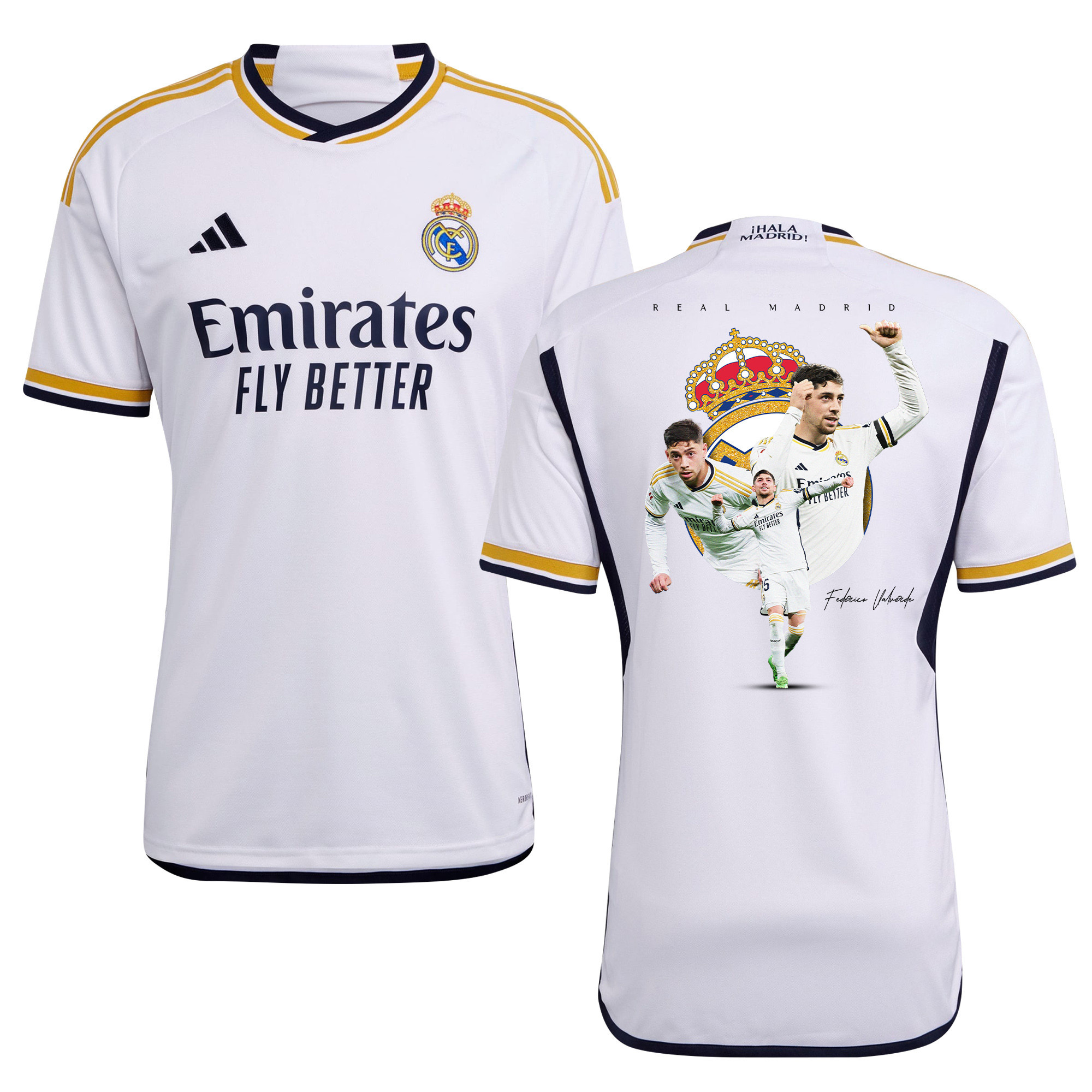 Federico Valverde 15 Real Madrid 2023/24 Men Home Jersey – Best Moments