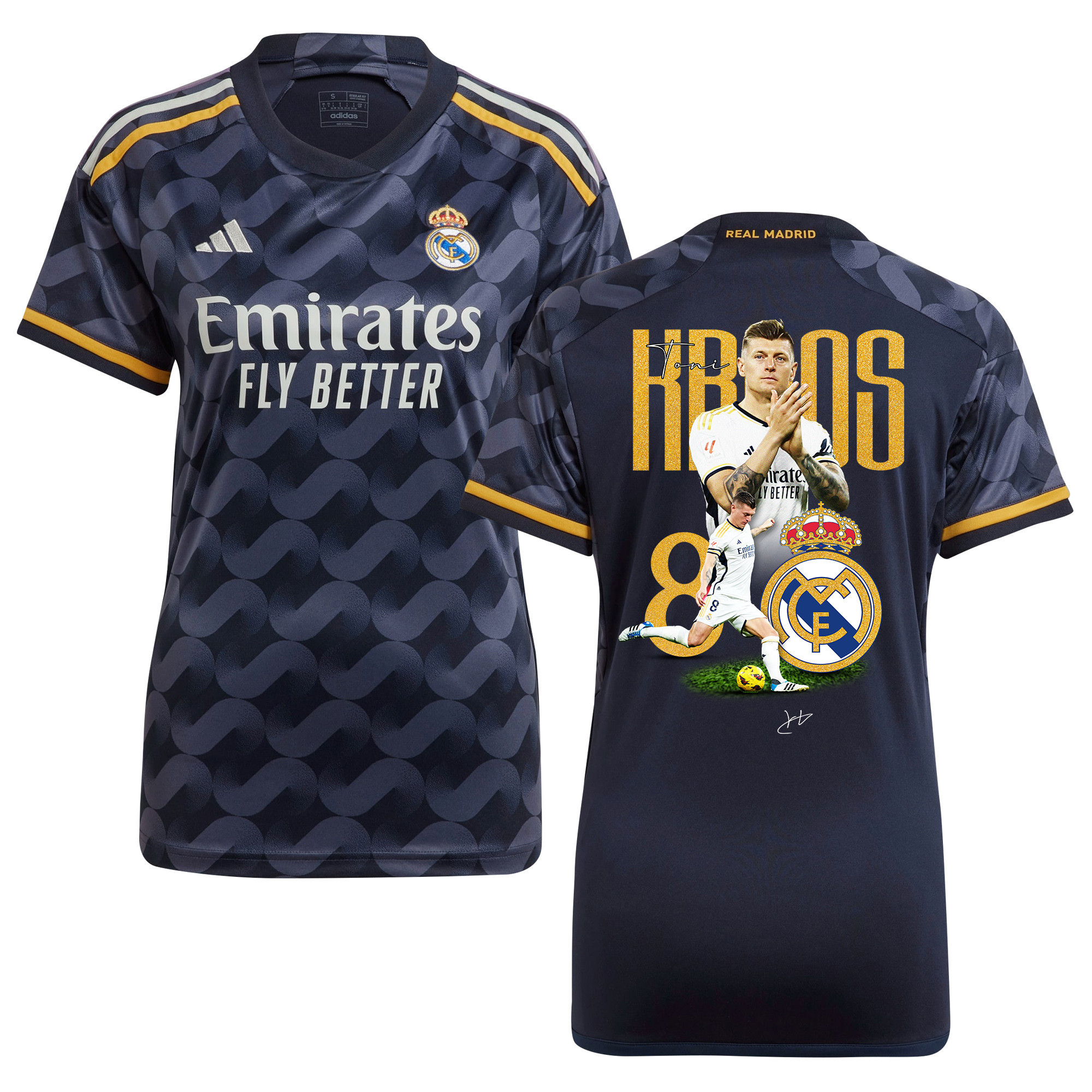 Toni Kroos 8 Real Madrid 2023/24 Legacy Of A Legend Away Jersey – Women
