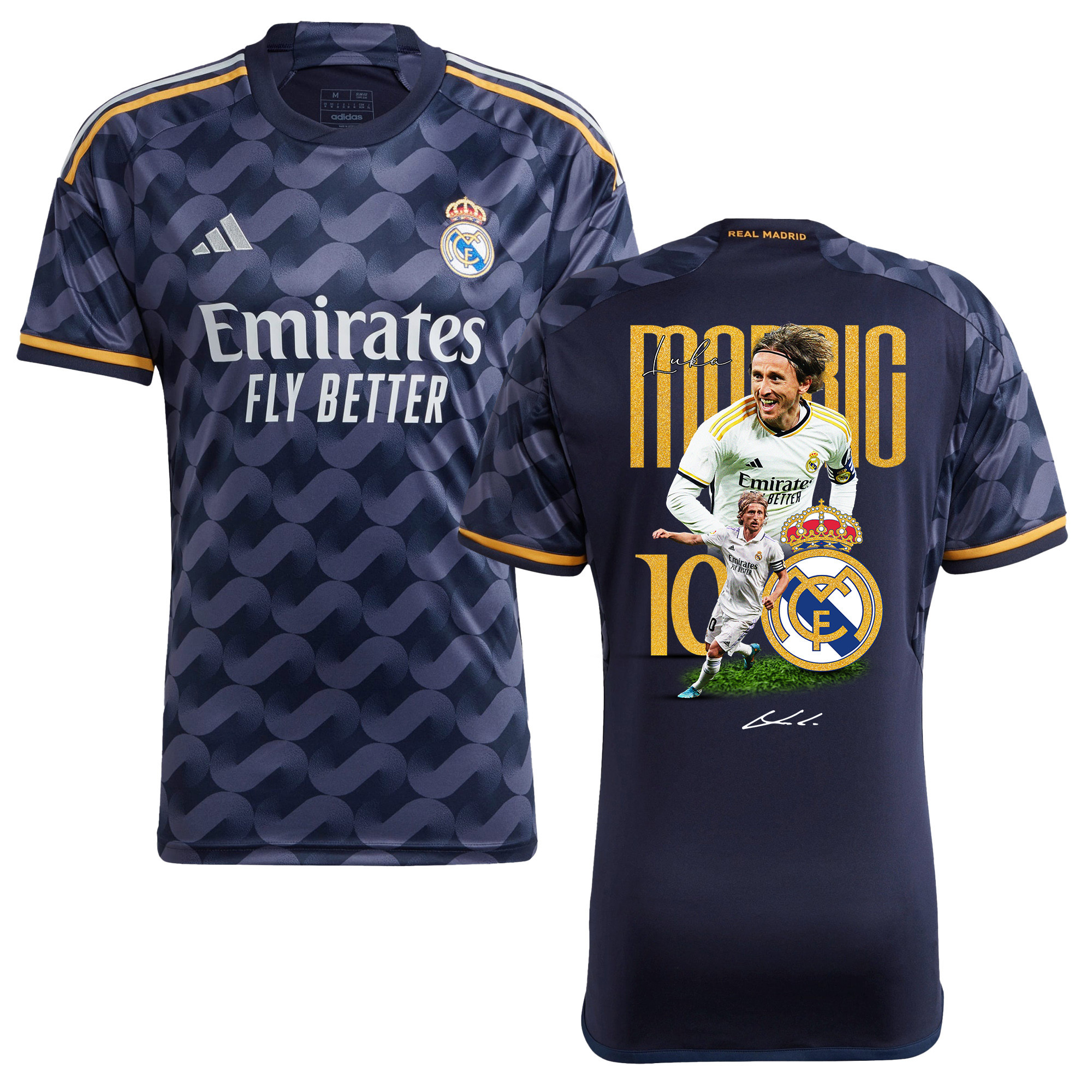 Luka Modric 10 Real Madrid Master Of The Pass Away Jersey – Men