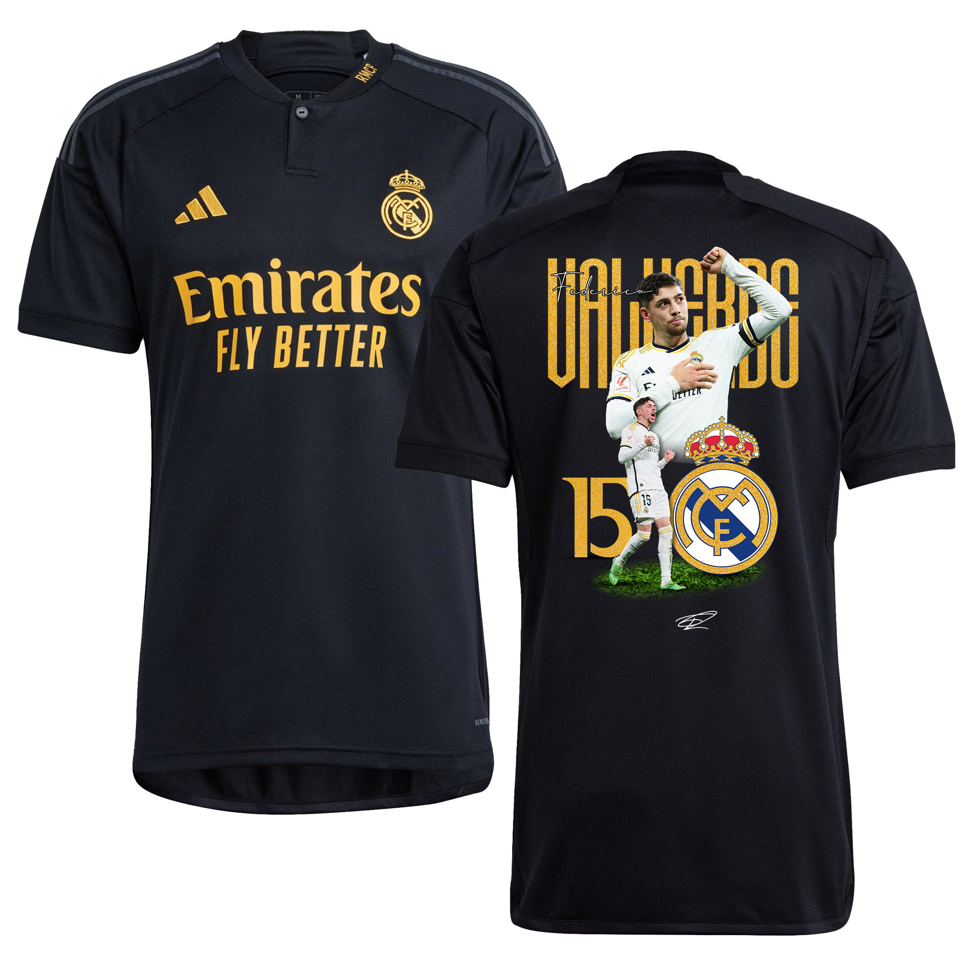 Federico Valverde 15 Real Madrid 2023/24 Legacy Of A Legend Third Jersey – Men