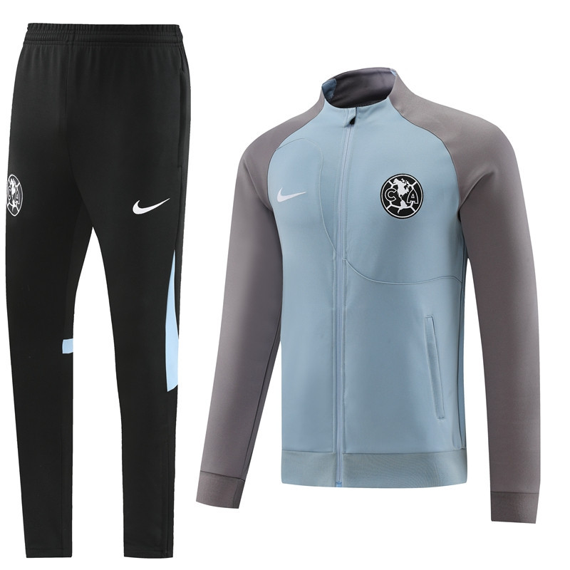 Club Amrica Football Tracksuit/ Anthem Jacket 23/24 – Blue Gray