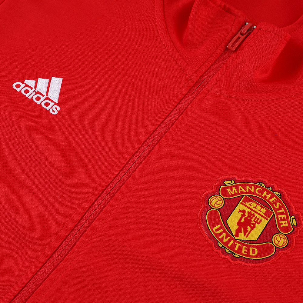 Manchester United Football Tracksuit/ Anthem Jacket 23/24 – Black/Red