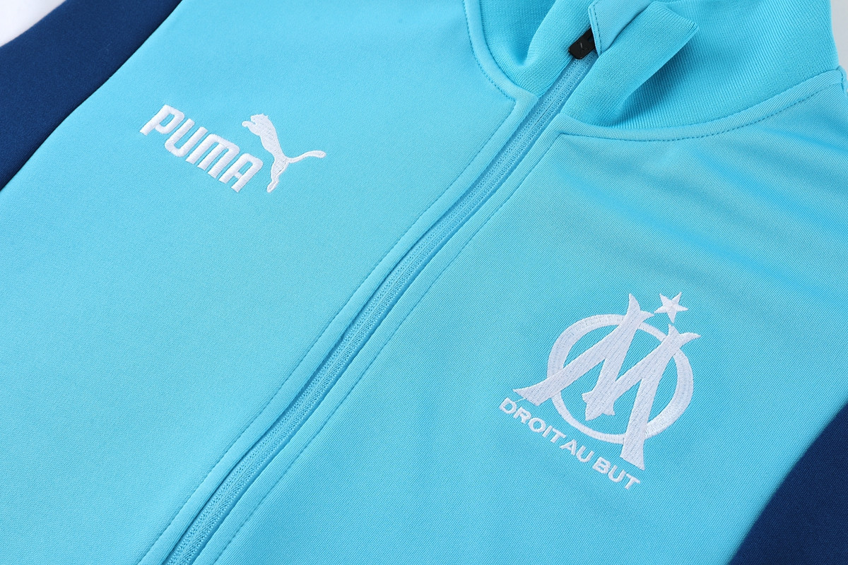 Olympique Marseille Football Tracksuit/ Anthem Jacket 23/24 – Blue/Royal