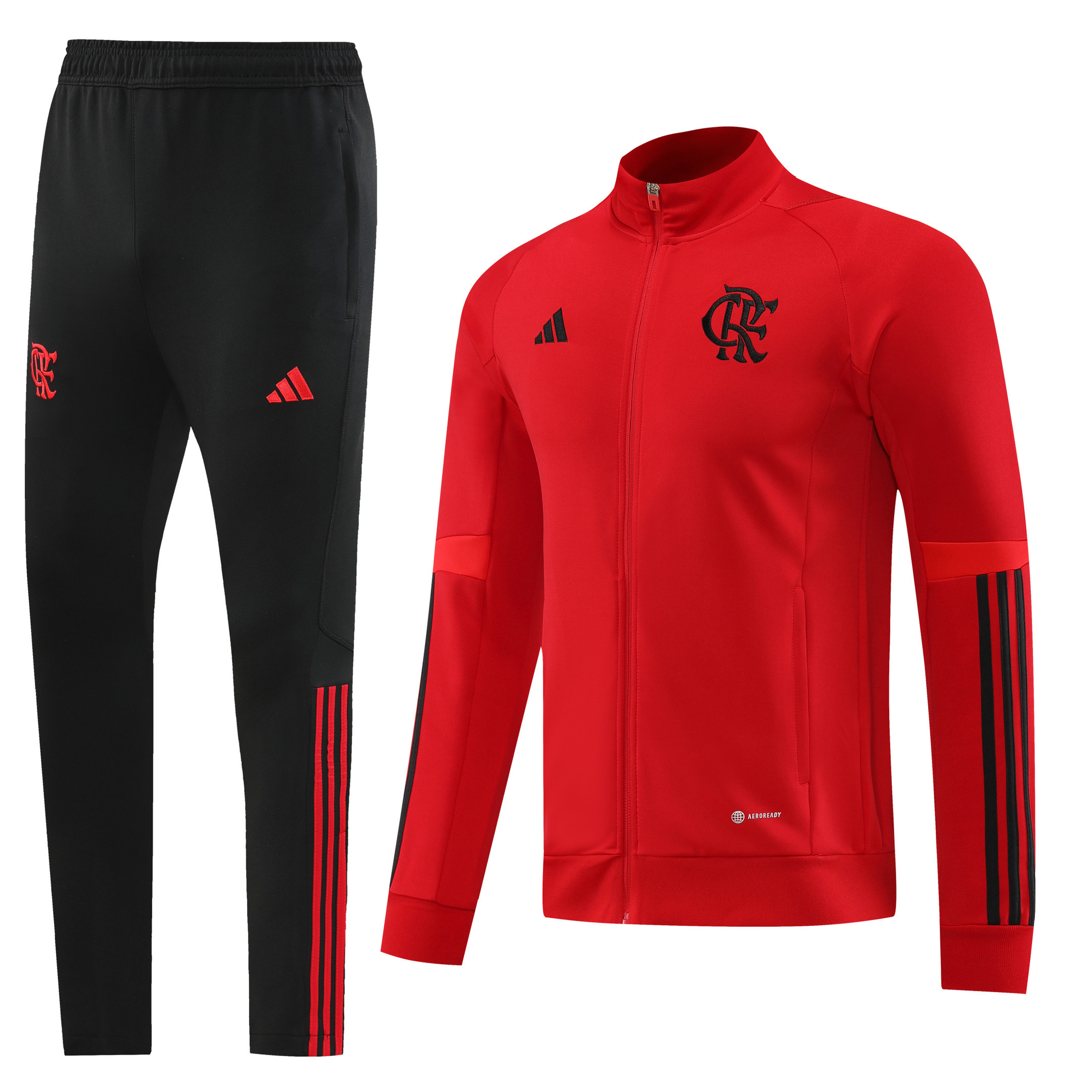 Flamengo Football Tracksuit/ Anthem Jacket 23/24 – Black Red