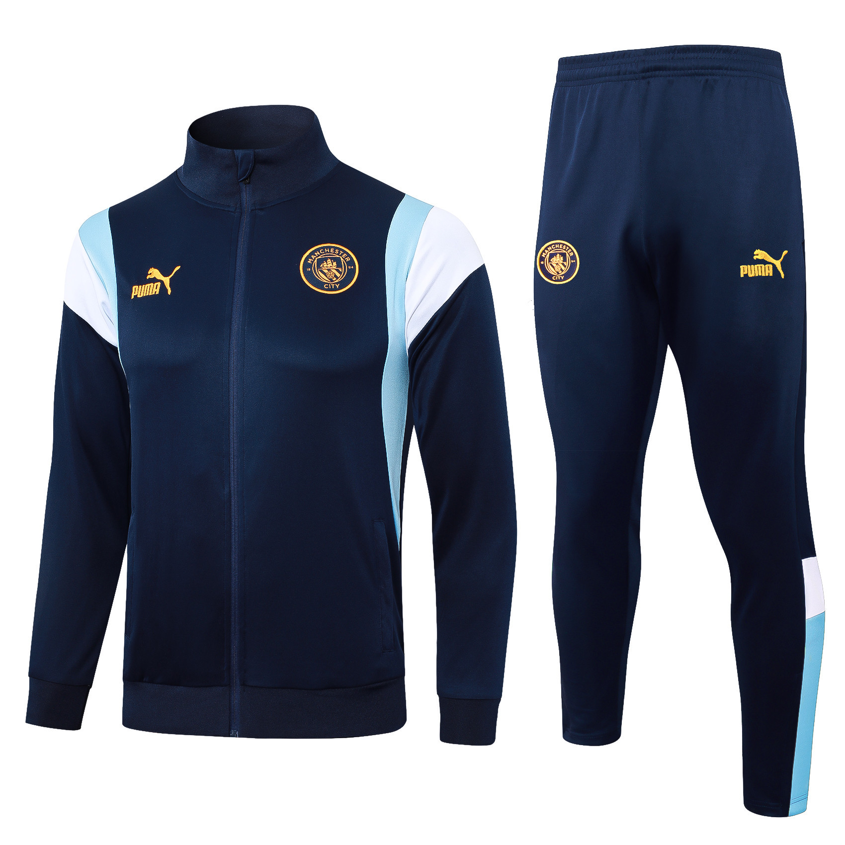Manchester City Football Tracksuit/ Anthem Jacket 23/24 – Navy Blue