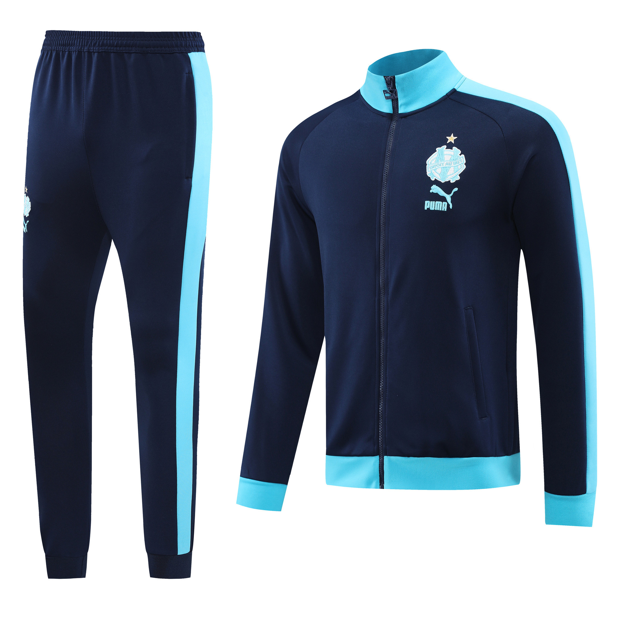 Olympique De Marseille Football Tracksuit/ Anthem Jacket 23/24 – Sapphire Blue