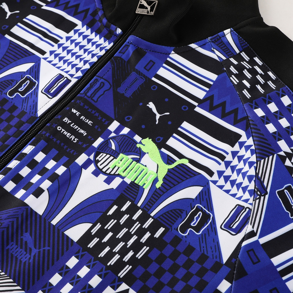 Puma Pattern Football Tracksuit/ Anthem Jacket 23/24 – Black/Blue