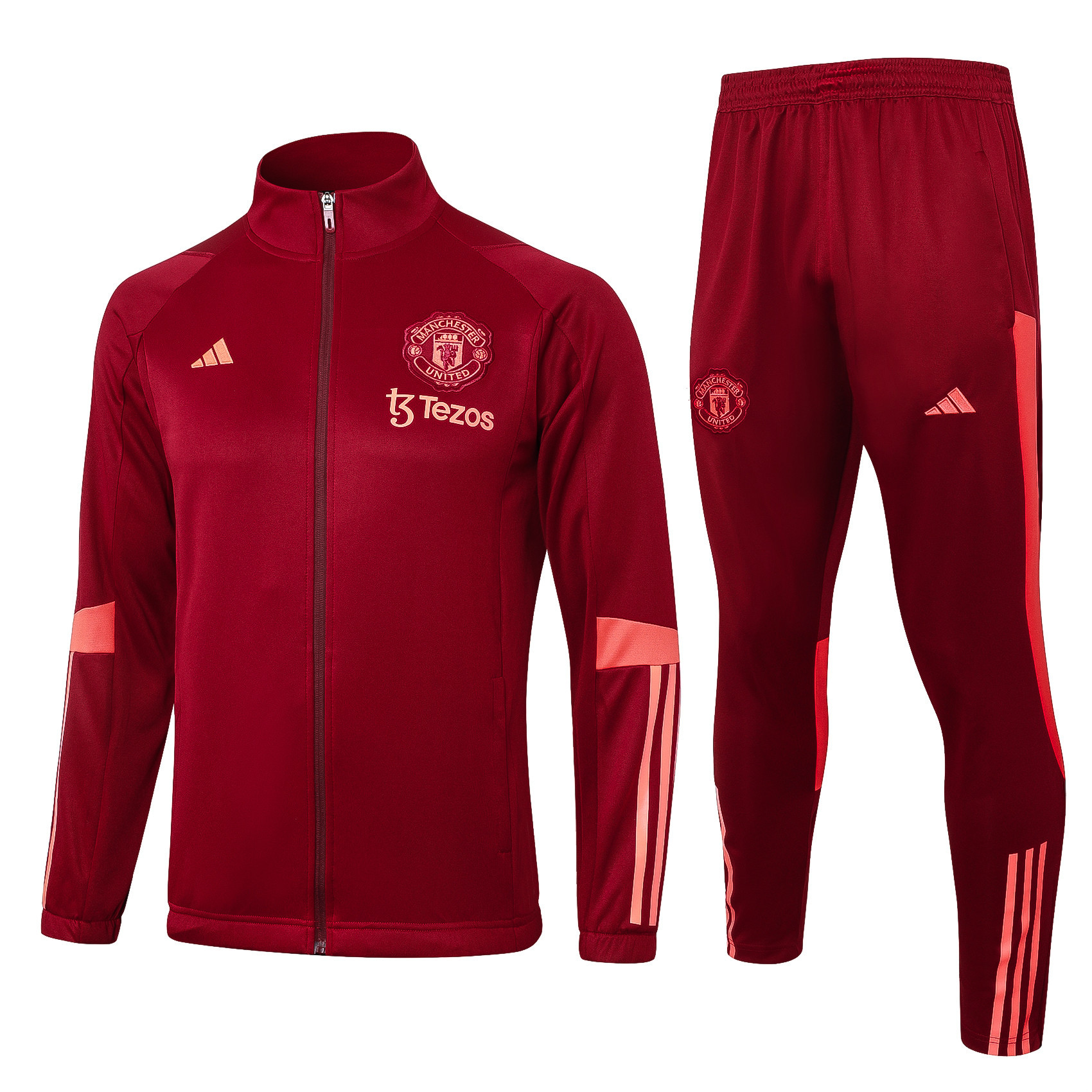 Manchester United Football Tracksuit/ Anthem Jacket 23/24 – Royal Red
