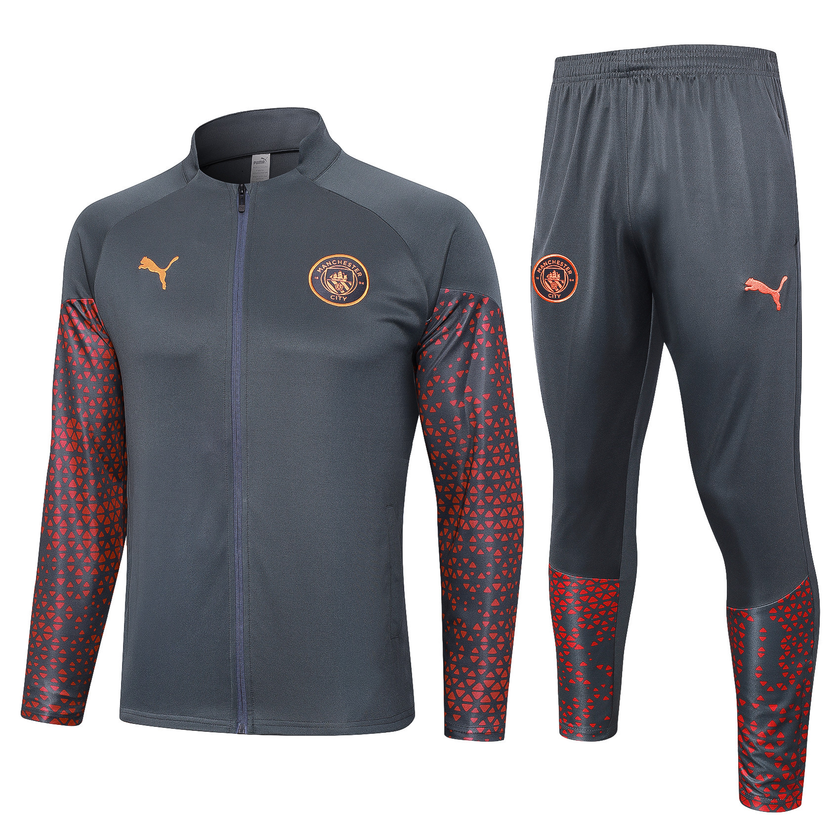 Manchester City Football Tracksuit/ Anthem Jacket 23/24 – Charcoal