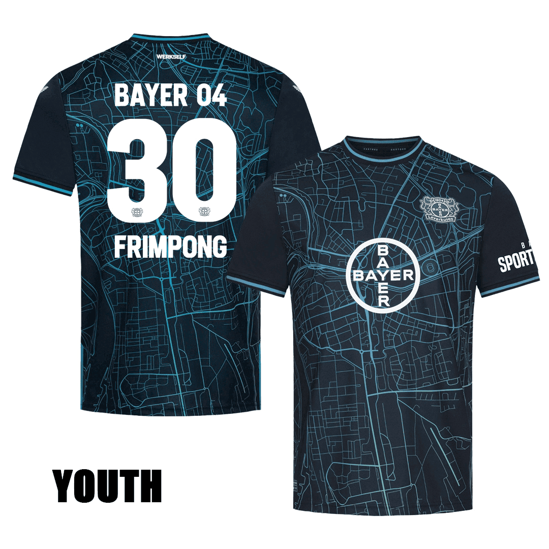 Jeremie Frimpong 30 Bayer 04 Leverkusen 2023/24 YOUTH Special Edition Jersey