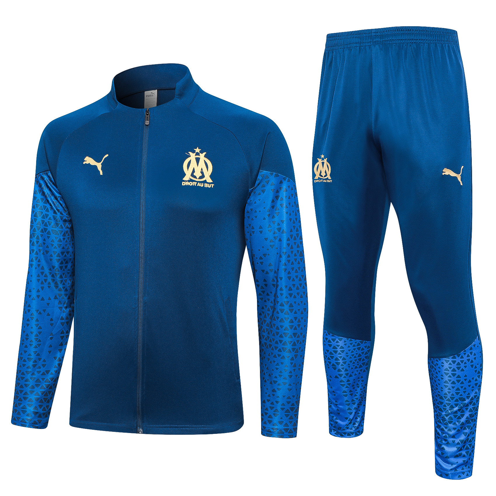 Marseille Football Tracksuit/ Anthem Jacket 23/24 – Navy Blue