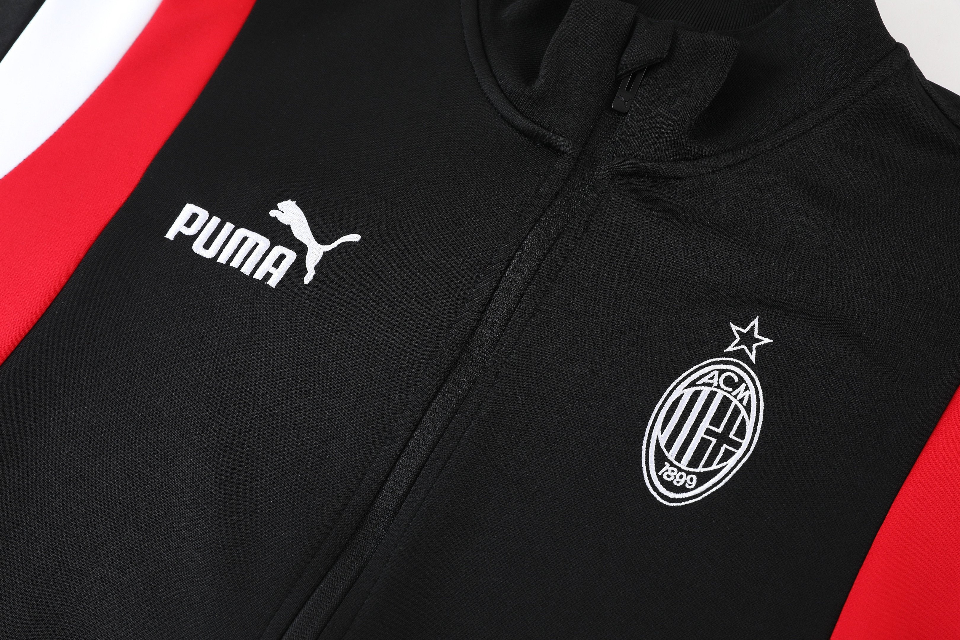A.C Milan Football Tracksuit/ Anthem Jacket 23/24 – Red/Black
