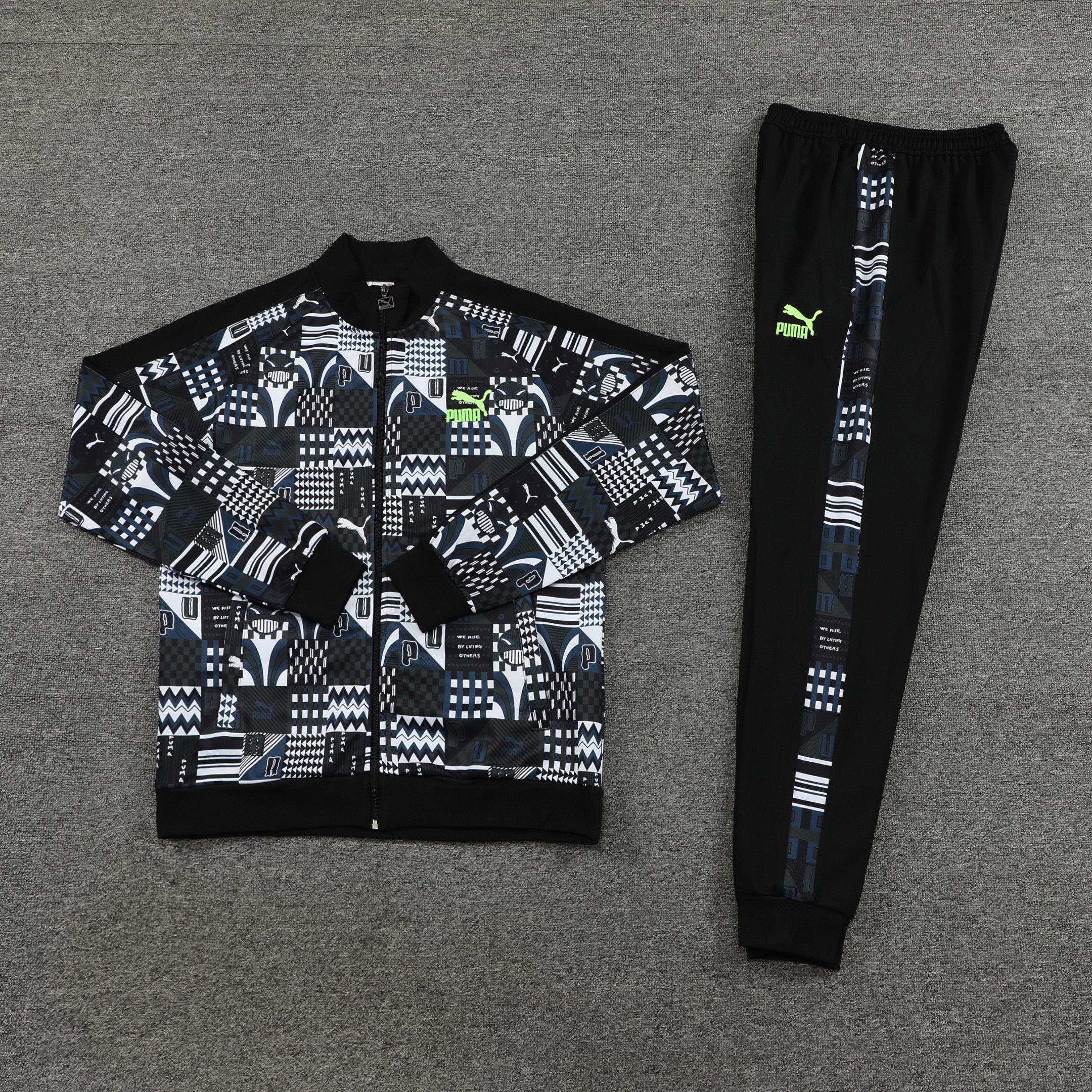 Puma Pattern Football Tracksuit/ Anthem Jacket 23/24 – Black