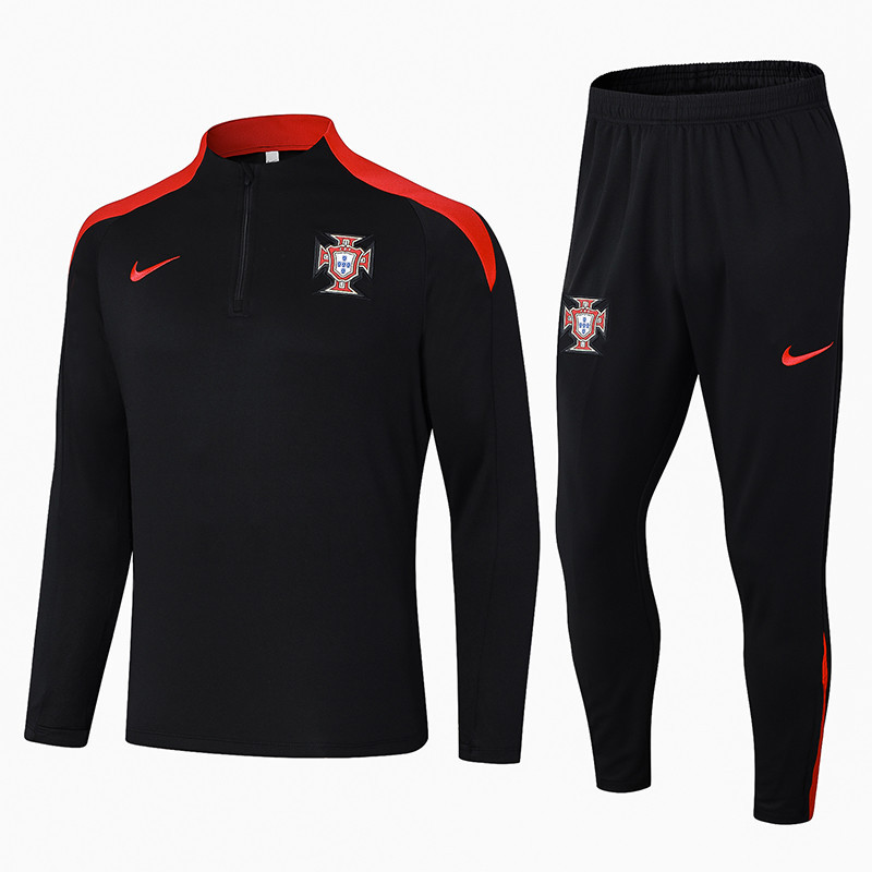 Portugal National Team Training Top Set 24/25 – Black/Red
