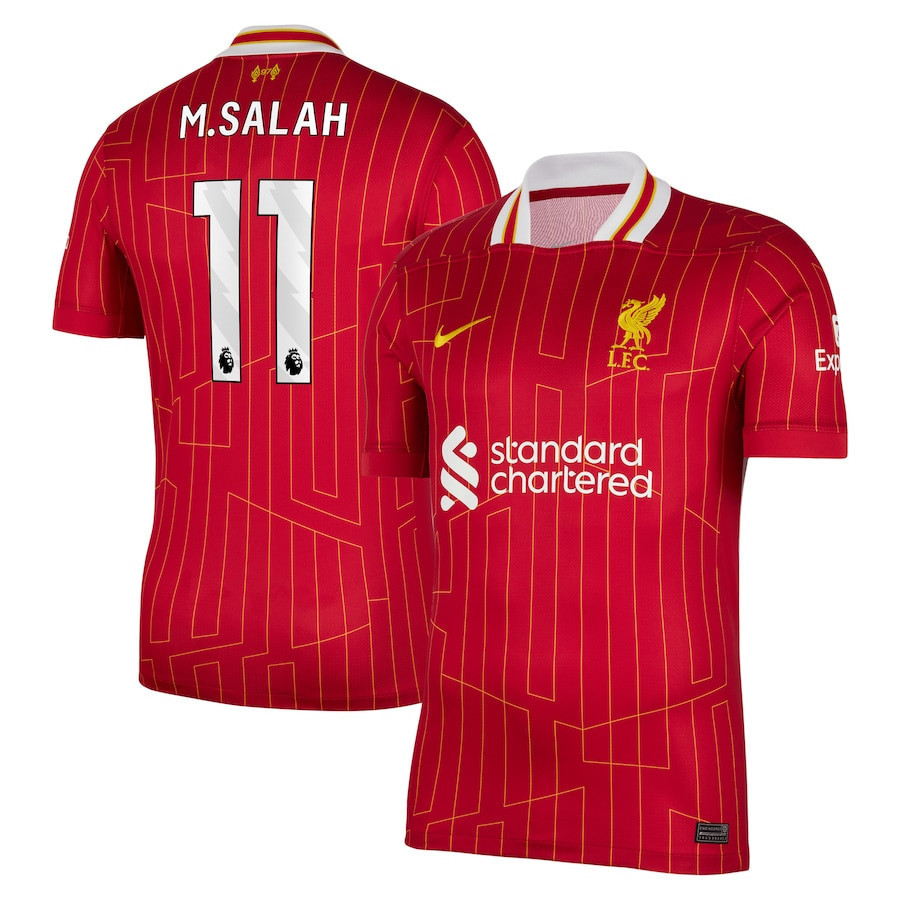 Mohamed Salah 11 Liverpool 2024/25 Home Men Jersey – Red