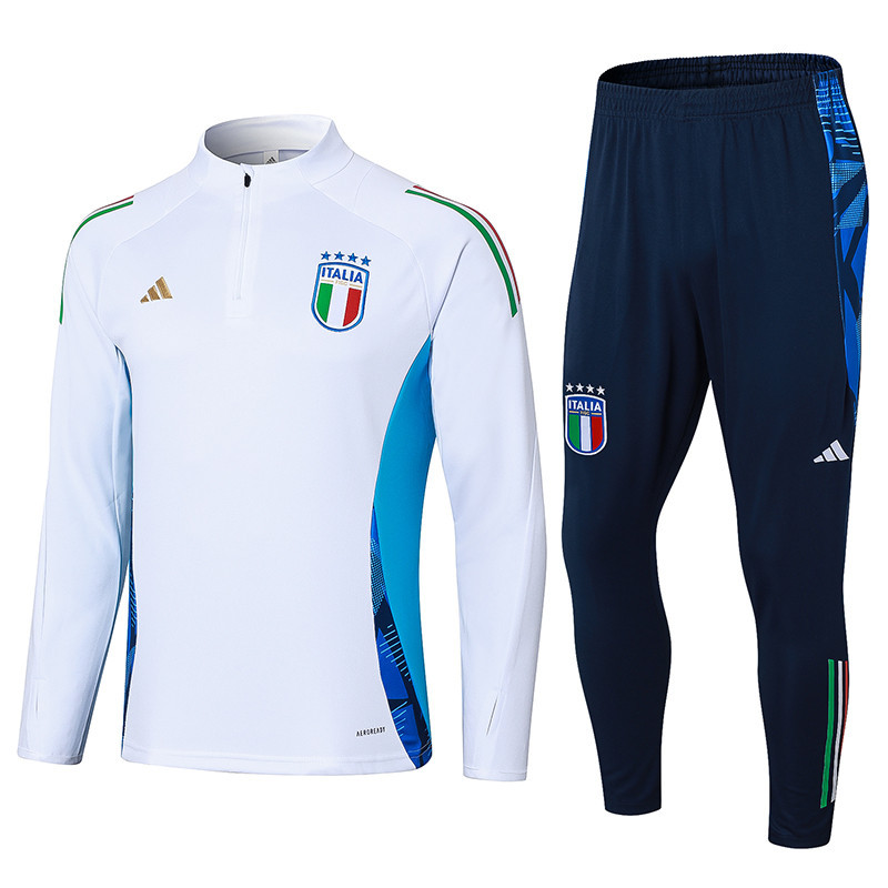Italia National Team Training Top Set 24/25 – White/Navy