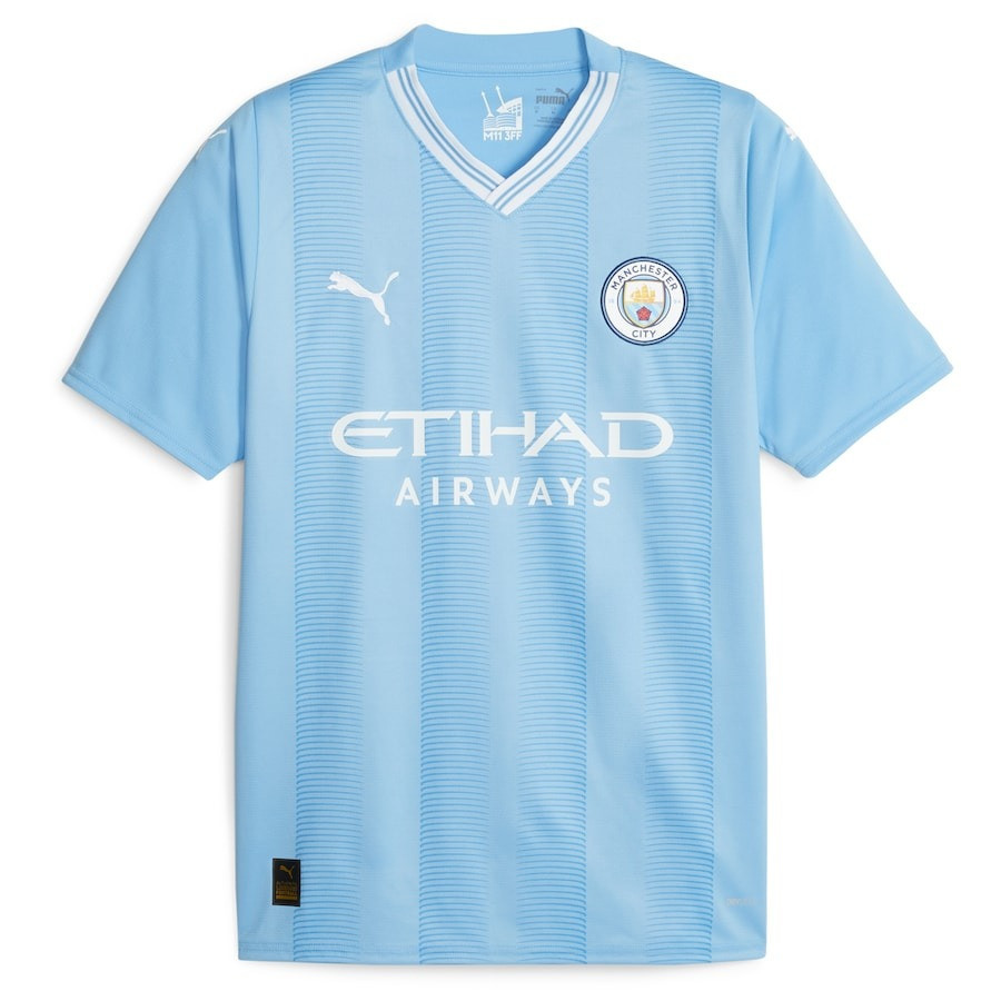 Kevin De Bruyne 17 Manchester City 2023/24 Home Player Jersey – Sky Blue