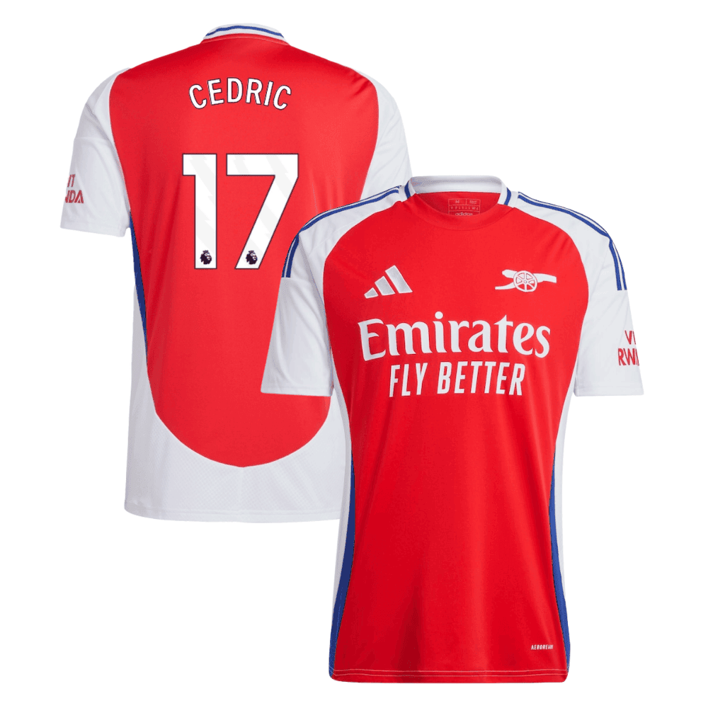 Cedric Soares 17 Arsenal 2024/25 Home Men Jersey – Red