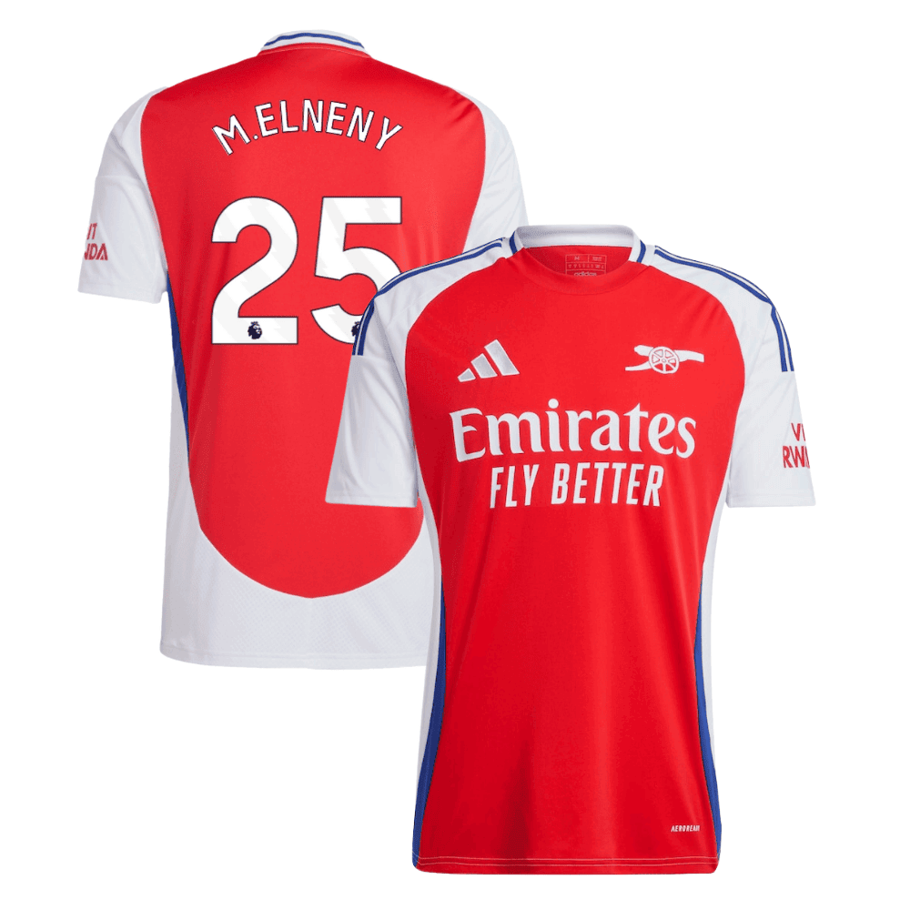 Mohamed Elneny 25 Arsenal 2024/25 Home Men Jersey – Red