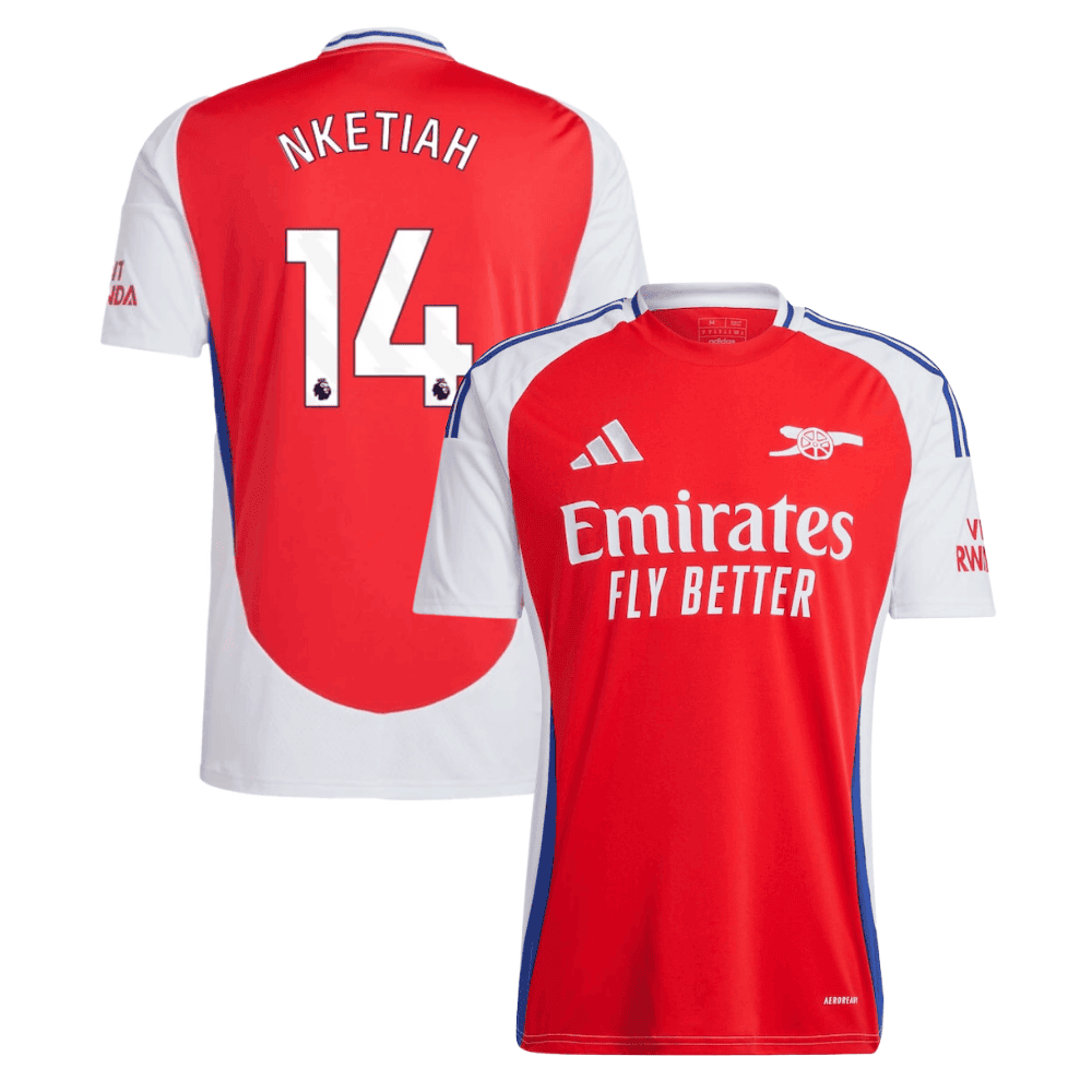 Eddie Nketiah 14 Arsenal 2024/25 Home Men Jersey – Red