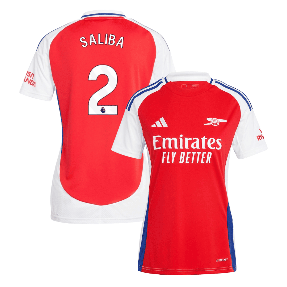 William Saliba 2 Arsenal 2024/25 Home Women Jersey – Red