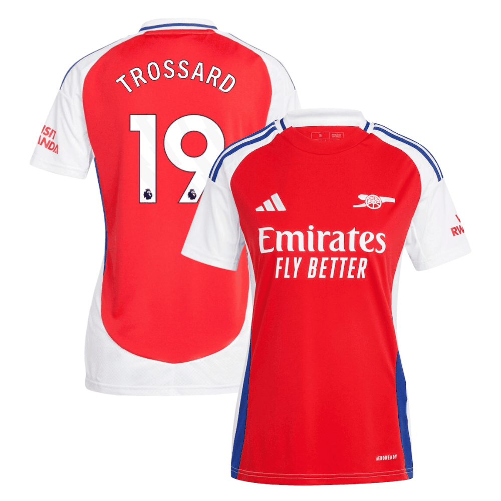 Leandro Trossard 19 Arsenal 2024/25 Home Women Jersey – Red