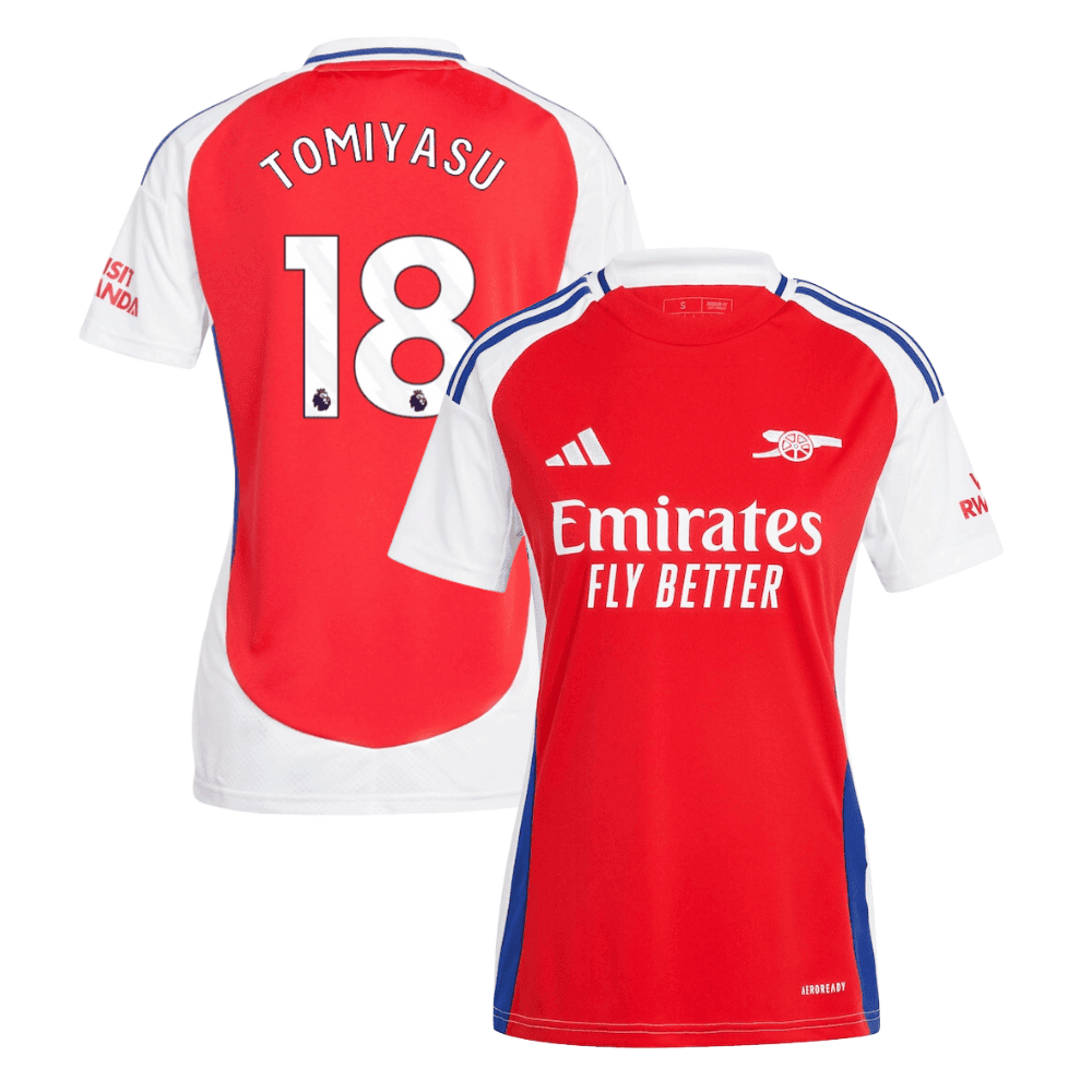 Takehiro Tomiyasu 18 Arsenal 2024/25 Home Women Jersey – Red