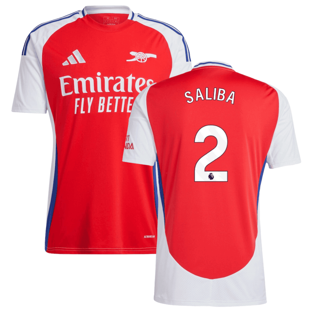 William Saliba 2 Arsenal 2024/25 Home Men Jersey – Red