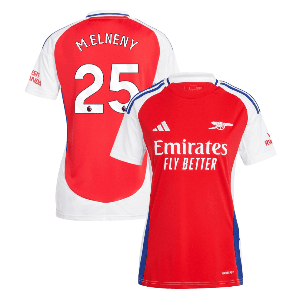 Mohamed Elneny 25 Arsenal 2024/25 Home Women Jersey – Red