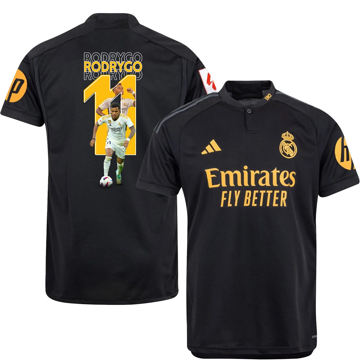 Rodrygo 11 Real Madrid Art Design Third Jersey – Men