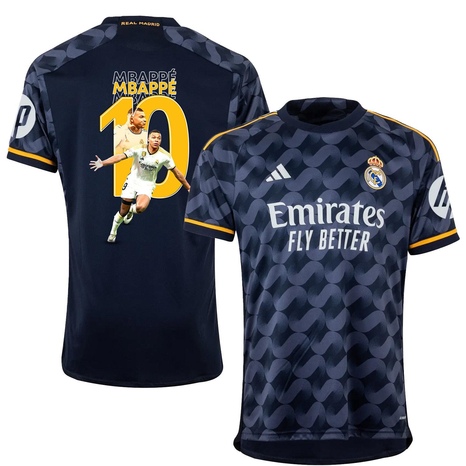 Kylian Mbapp 9 Real Madrid Art Design Away Jersey – Men