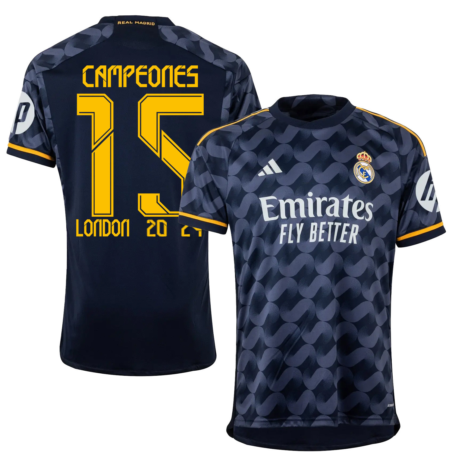 15 Champions Real Madrid Away Jersey – Men