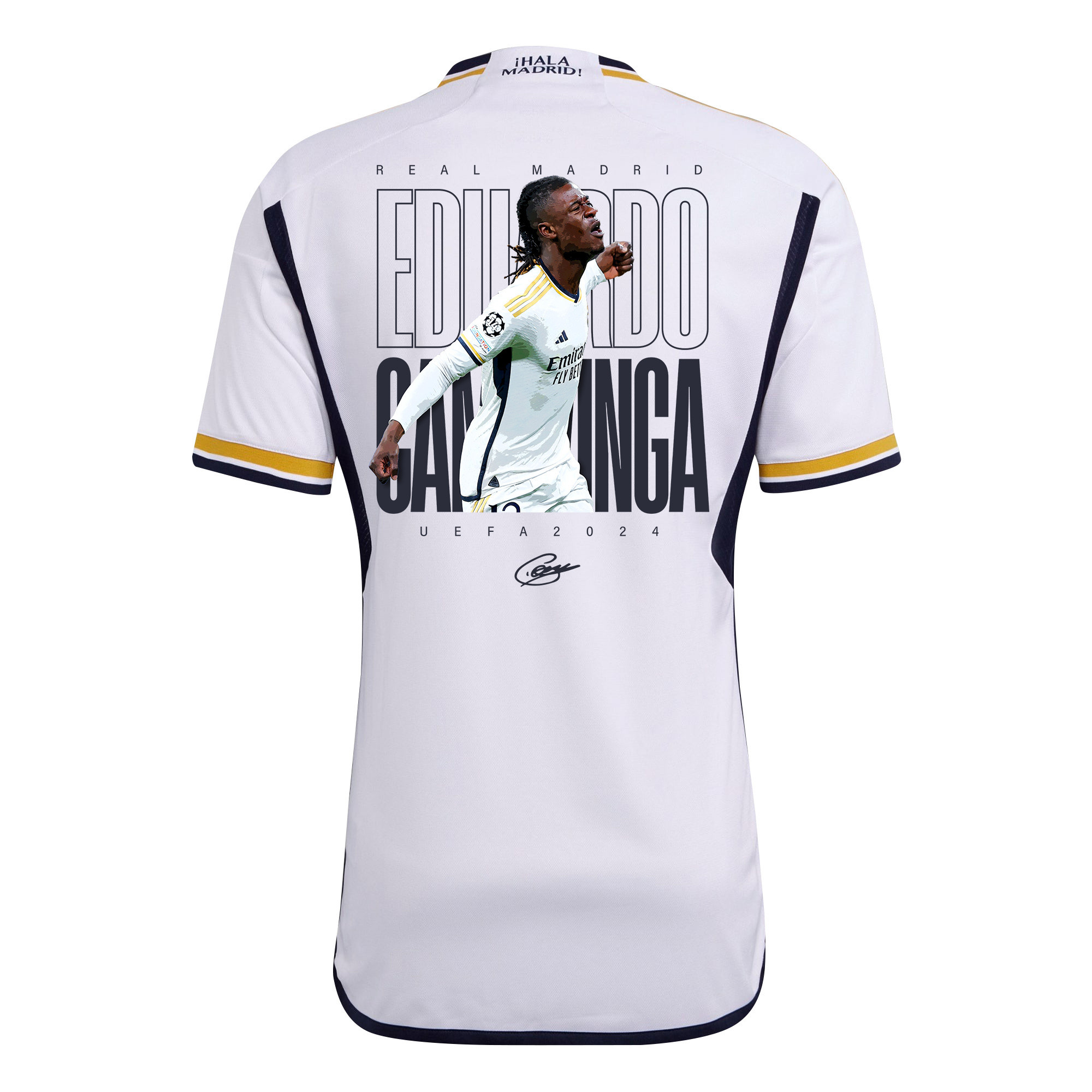 Eduardo Camavinga 12 Starball 15 Times Champions Real Madrid 2023/24 Men Jersey – Winner's Icon Idea