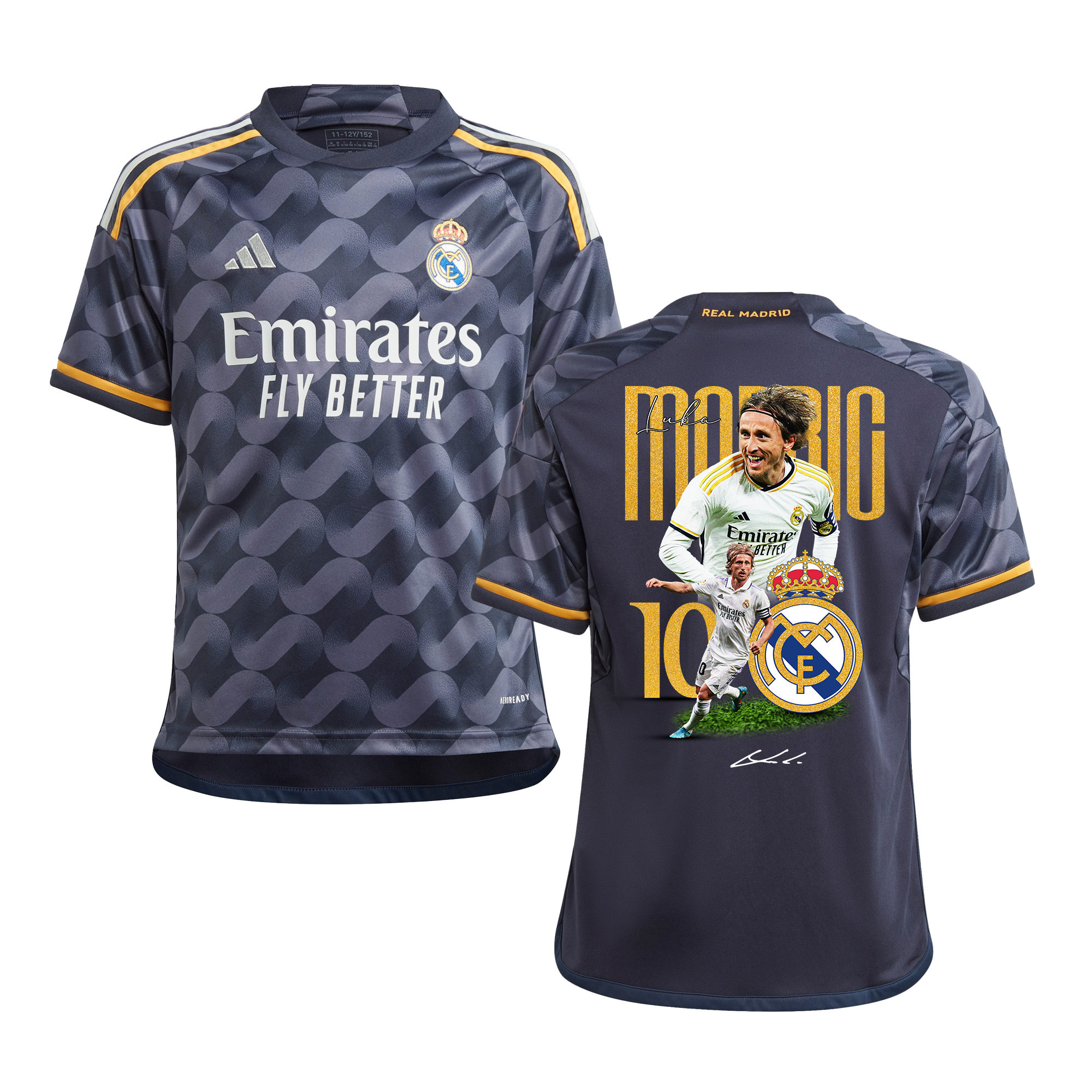 Luka Modric 10 Real Madrid 2023/24 Legacy Of A Legend Away YOUTH jersey