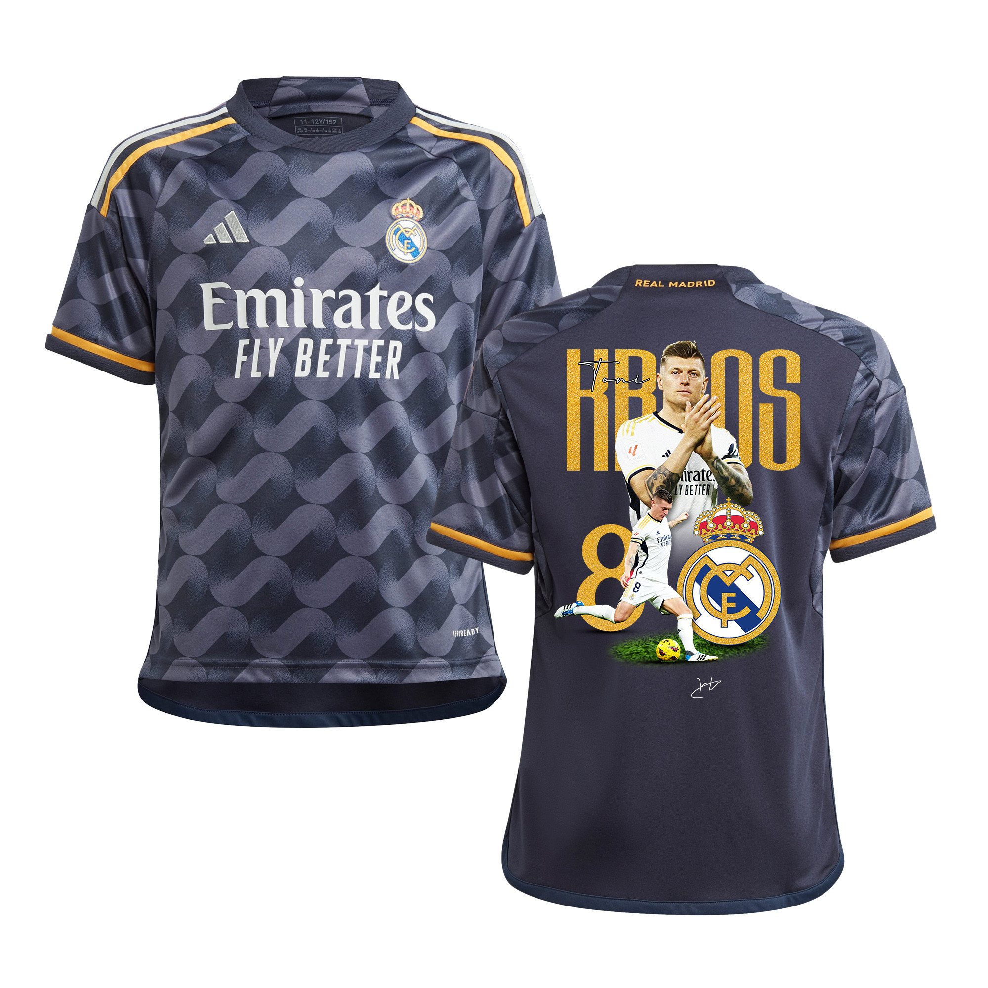 Toni Kroos 8 Real Madrid 2023/24 Legacy Of A Legend Away YOUTH jersey