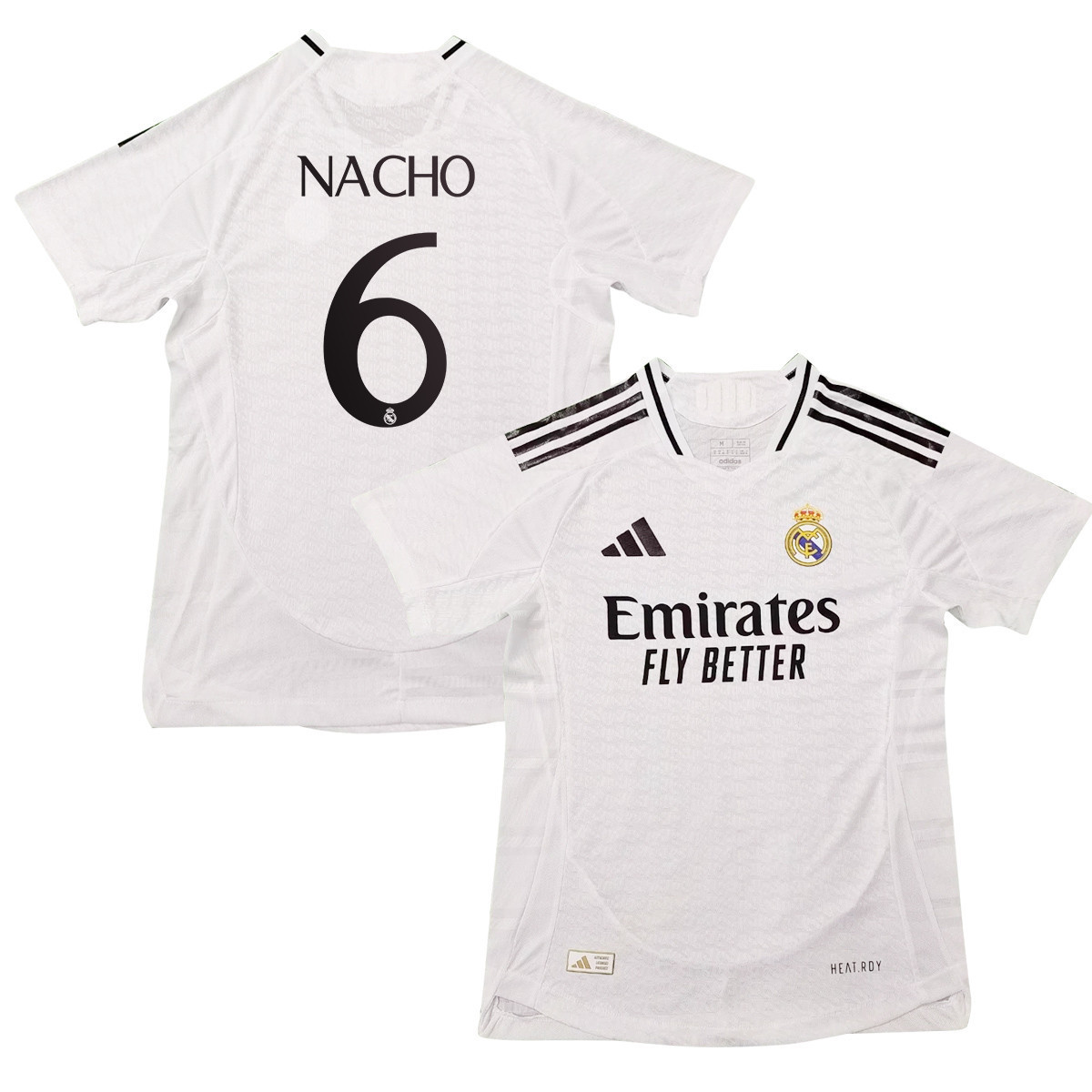Nacho 6 Real Madrid 2024/25 Home Jersey – Men, White