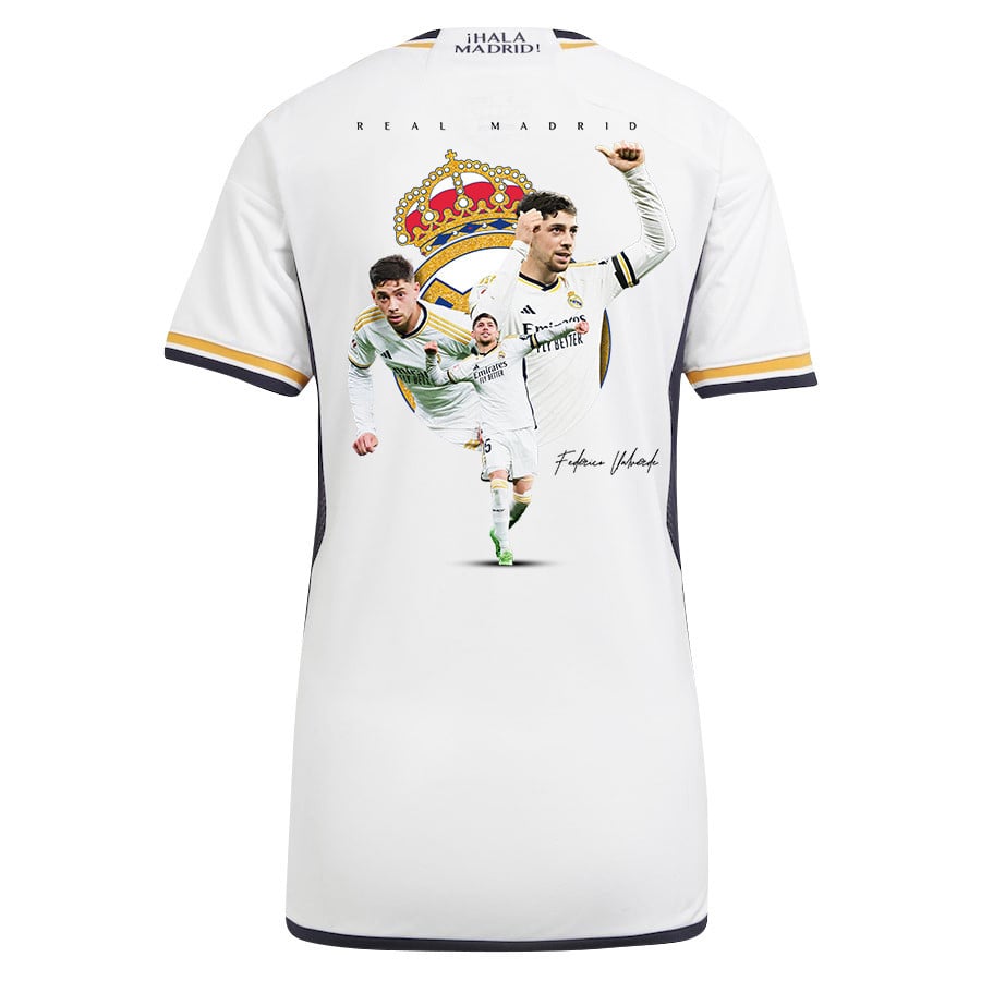 Federico Valverde 15 Real Madrid 2023/24 Women Jersey – Best Moments Idea