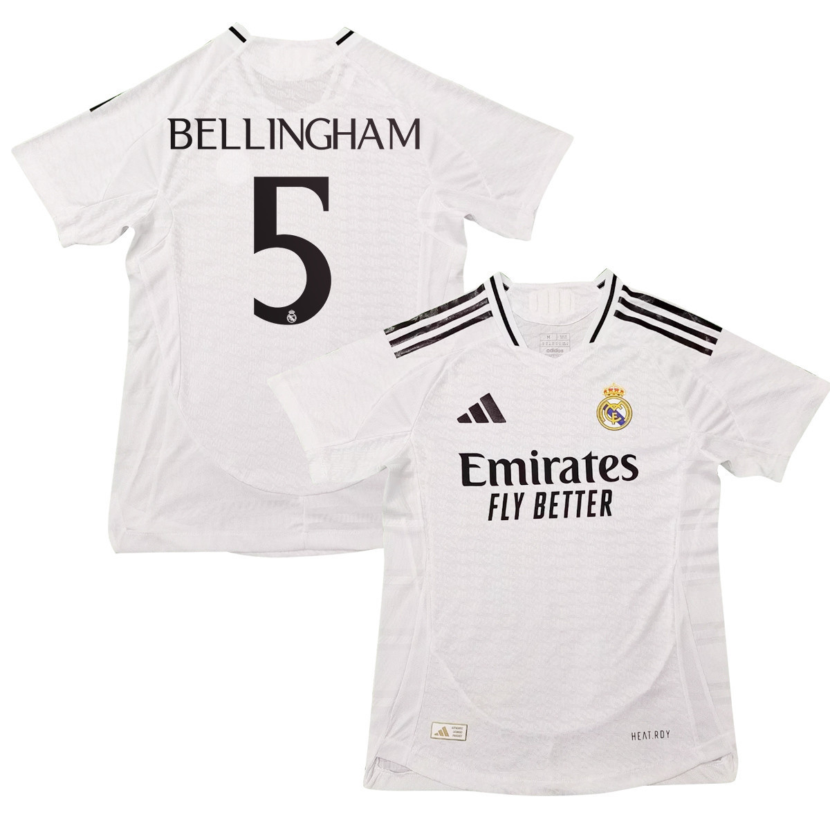 Jude Bellingham 5 Real Madrid 2024/25 Home Jersey – Men, White