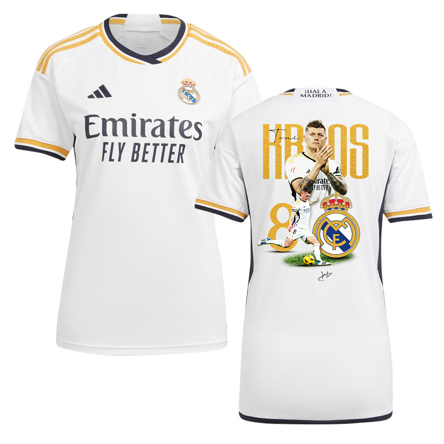 Toni Kroos 8 Real Madrid 2023/24 Legacy Of A Legend Home Jersey – Women