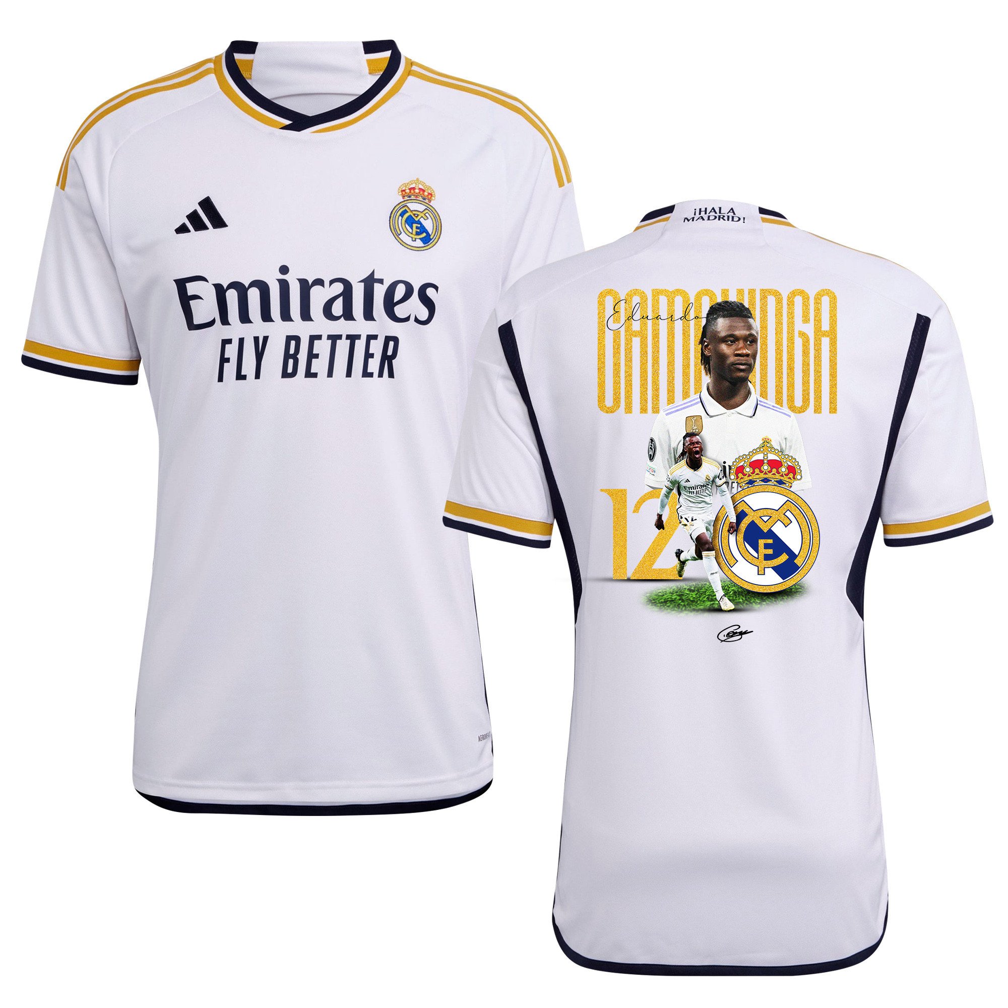 Eduardo Camavinga 12 Real Madrid 2023/24 Legacy Of A Legend Home Jersey – Men