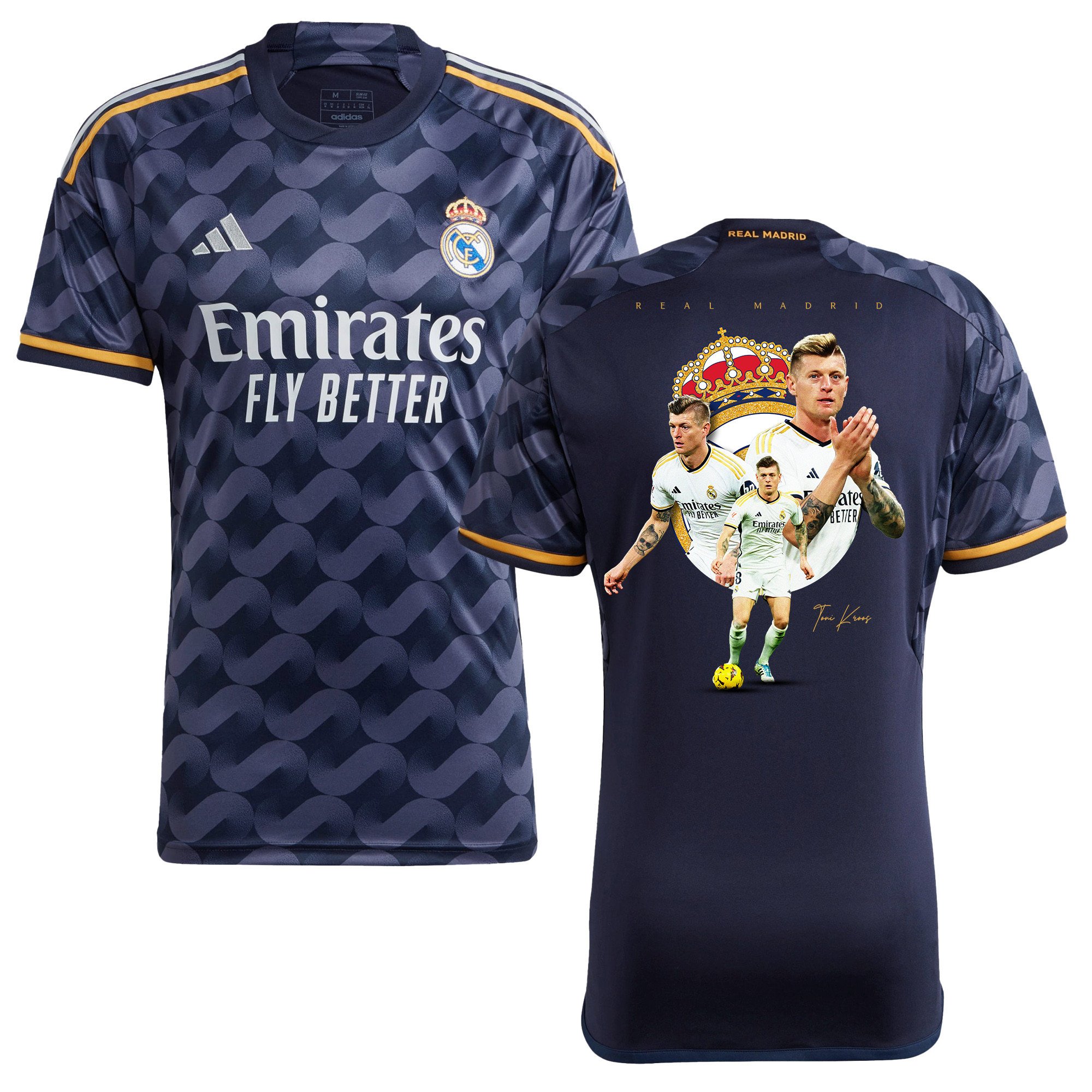 Toni Kroos 8 Real Madrid 2023/24 Men Away Jersey – Best Moments
