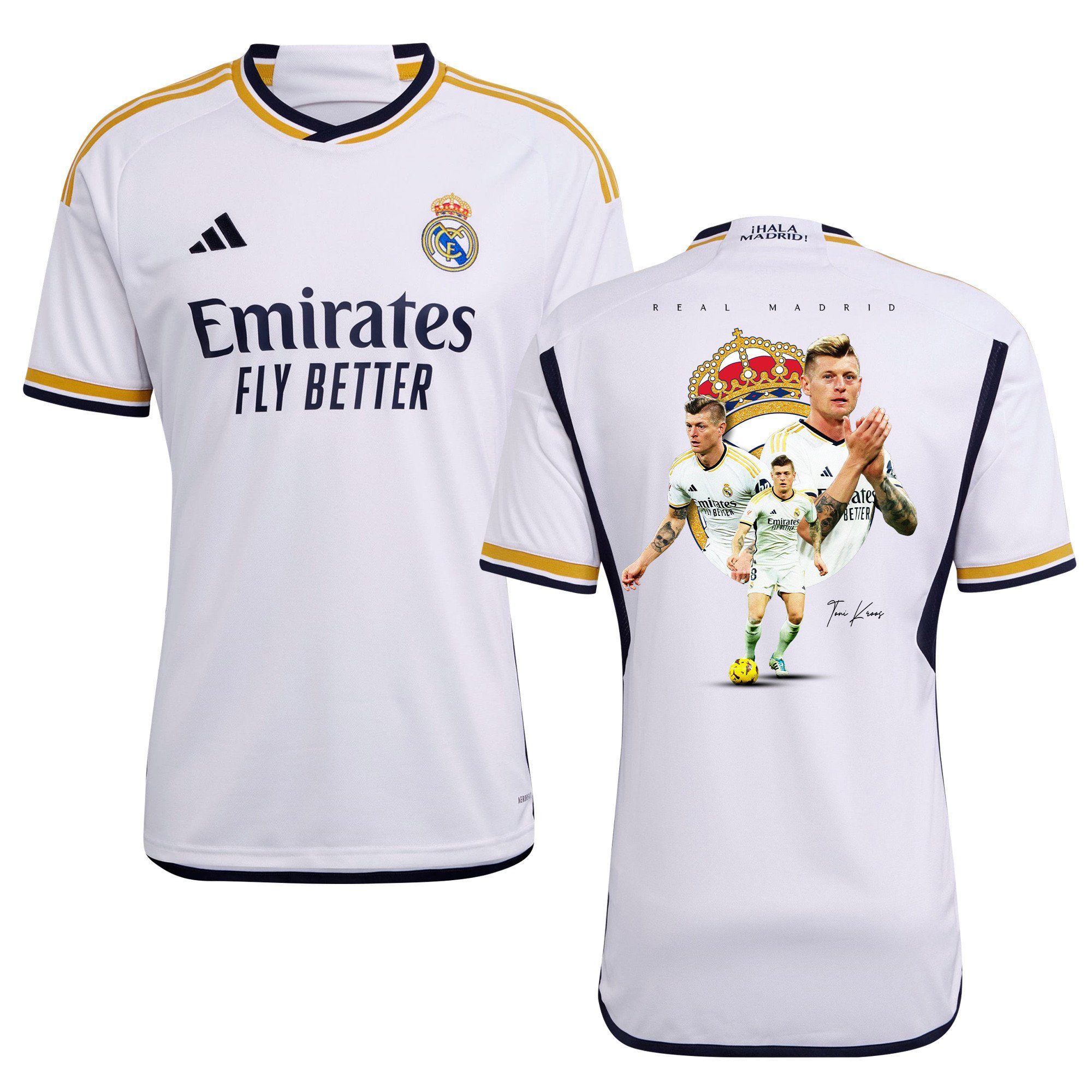 Toni Kroos 8 Real Madrid 2023/24 Men Home Jersey – Best Moments