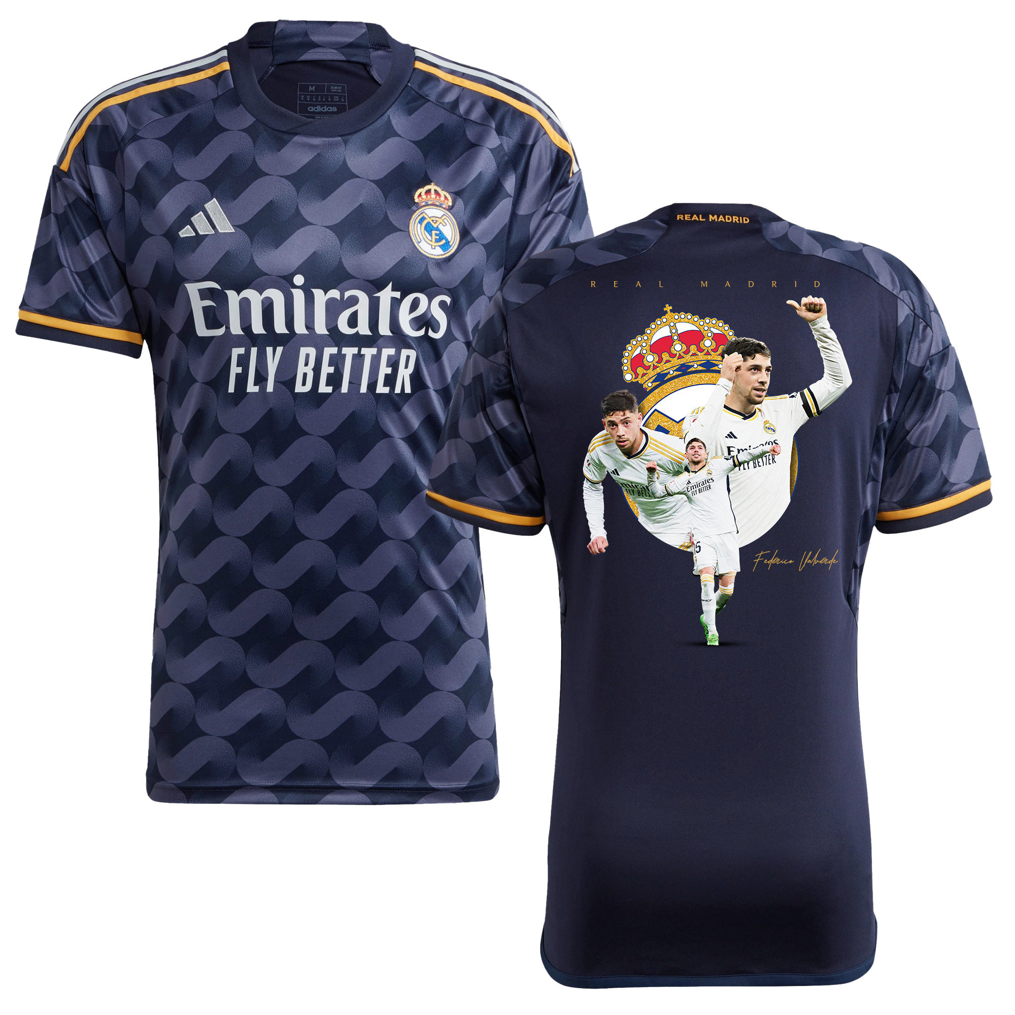 Federico Valverde 15 Real Madrid 2023/24 Men Away Jersey – Best Moments