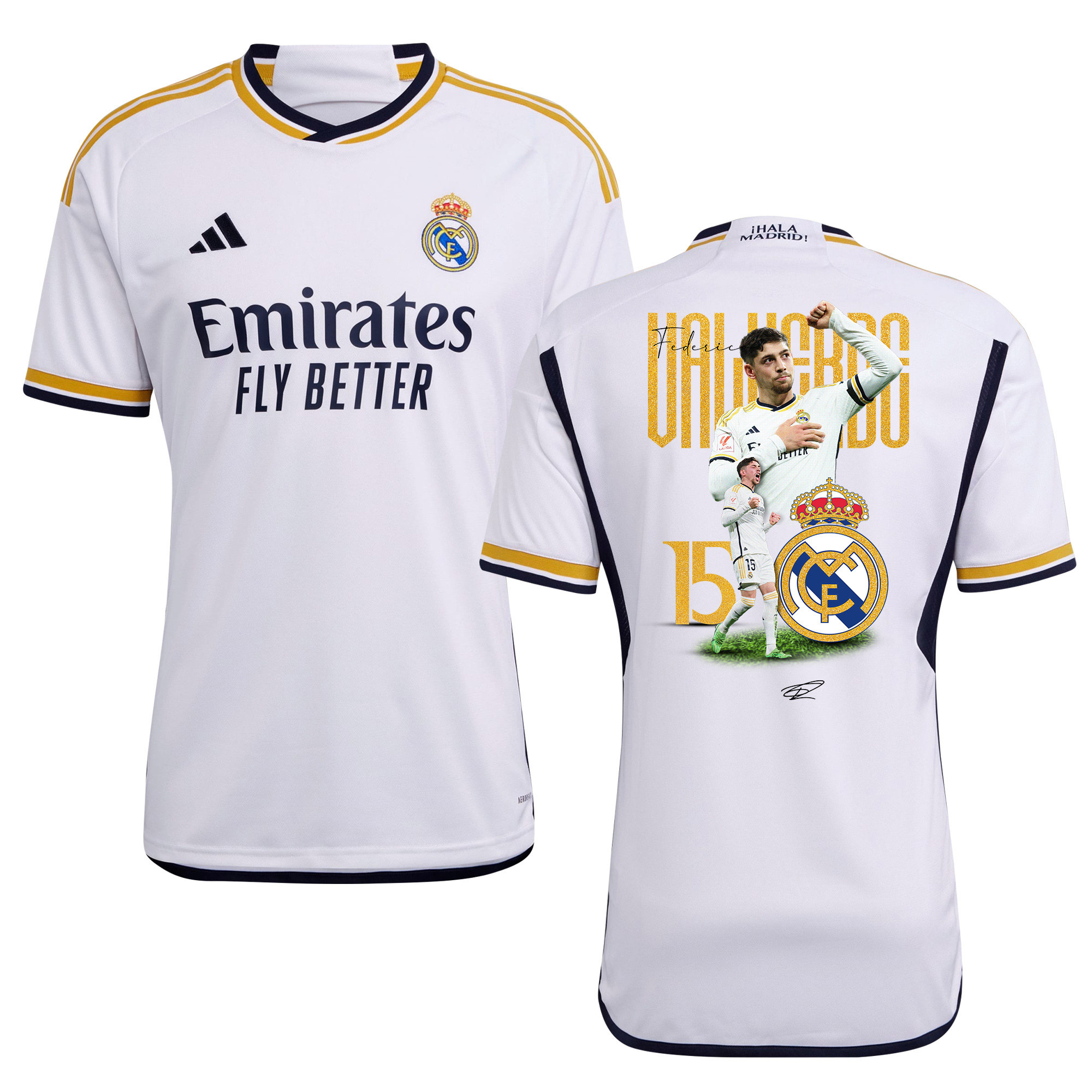Federico Valverde 15 Real Madrid 2023/24 Legacy Of A Legend Home Jersey – Men
