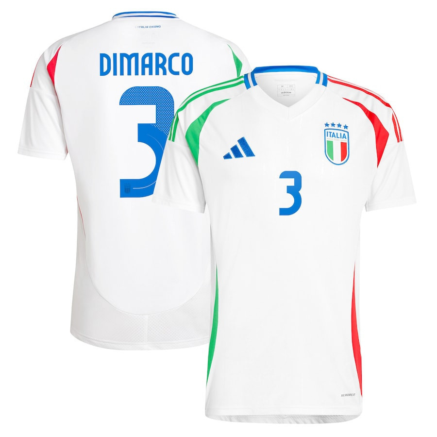 Federico Dimarco 3 Italy National Team 2024 Away Men Jersey – White