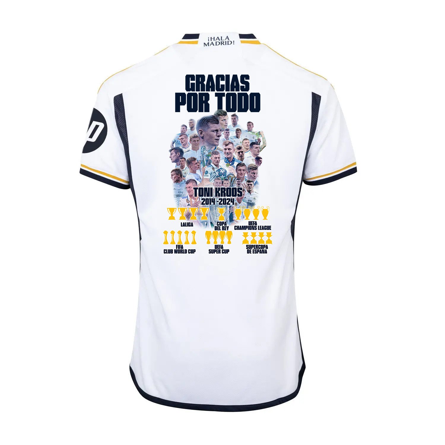 Thank you for everything Toni Kroos 8 Real Madrid 2023/24 Home Jersey – Men