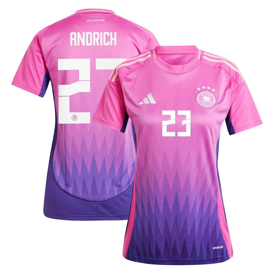 Robert Andrich 23 Germany National Team 2024 Away Women Jersey – Pink