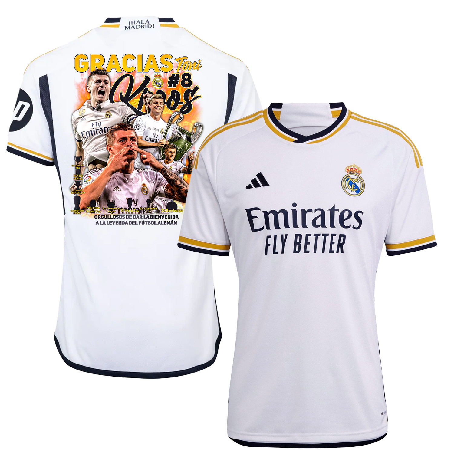 Thank you Toni Kroos 8 Real Madrid 2023/24 Home Jersey – Men